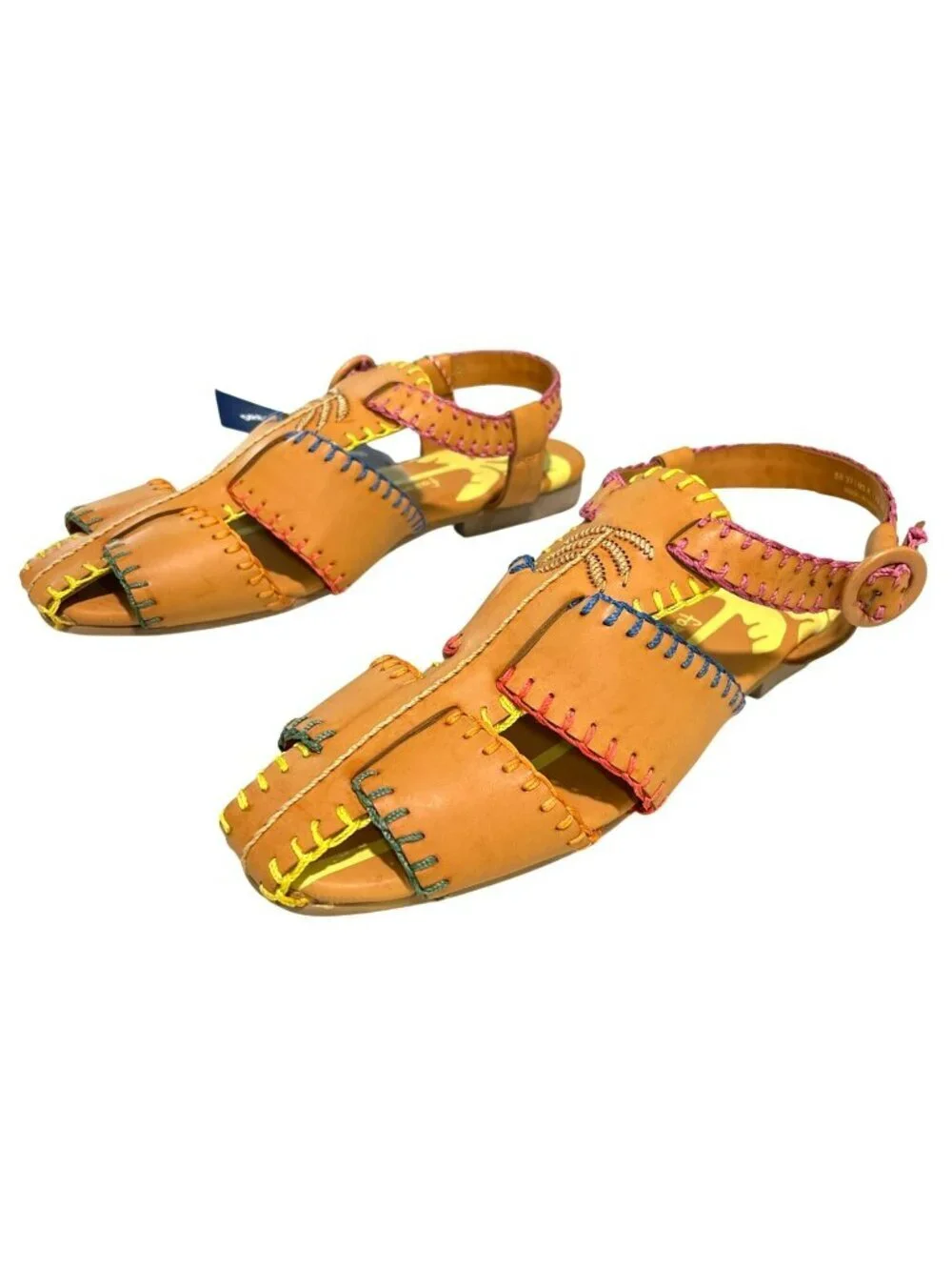 Farm Rio Handmade Palm Sandals Shoes Size 8 New in Box